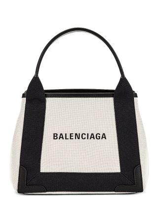 Balenciaga + XS Navy Cabas Tote Bag