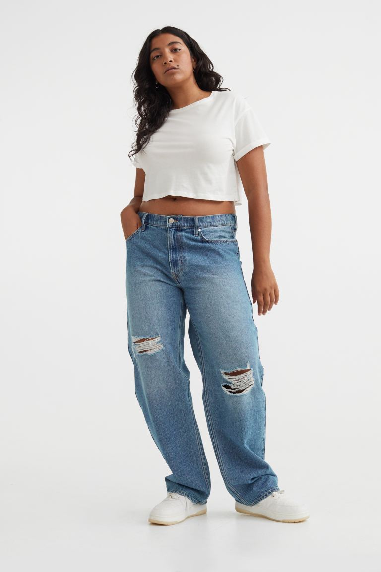 H&M + 90s Baggy Low Jeans
