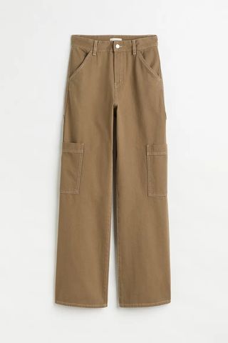 H&M + Wide-Leg Cargo Pants