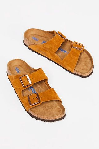 Birkenstock + Arizona Soft Footbed Birkenstock Sandals in Mink