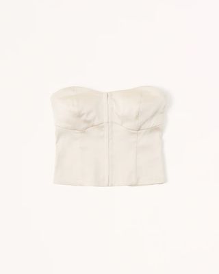 Abercrombie and Fitch + Strapless Hook-and-Eye Corset Top
