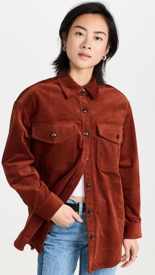 Madewell + Corduroy Twill Oversized Shirt-Jacket