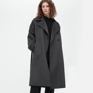 Uniqlo + Wool Blend Long Coat
