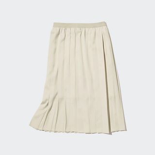 Uniqlo + Satin Pleated Skirt