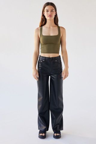Urban Outfitters + High & Wide Faux Leather Pant