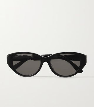 Balenciaga Eyewear + Twist Cat-Eye Acetate Sunglasses