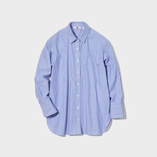 Uniqlo + Cotton Striped Shirt
