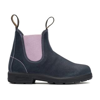 Blundstone + Women's Originals Suede Boots, Navy and Pink #2034