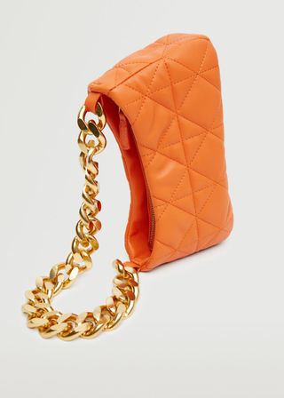 Mango + Quilted Chain Bag