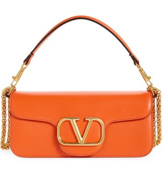 Valentino Garavani + Vlogo Signature Leather Shoulder Bag