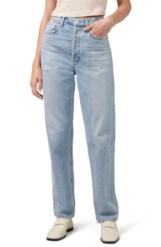 Citizens of Humanity + Eva Ripped High Waist Relaxed Baggy Jeans