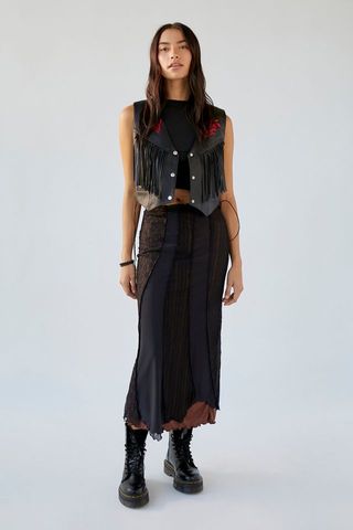 Urban Outfitters + Beatrix Spliced Maxi Skirt