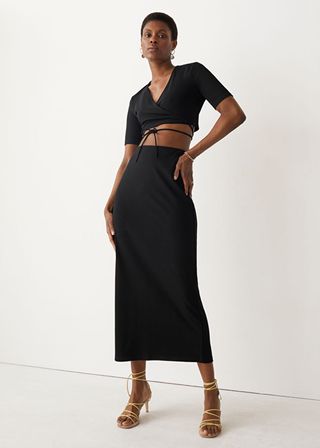 & Other Stories + Fitted Pencil Midi Skirt