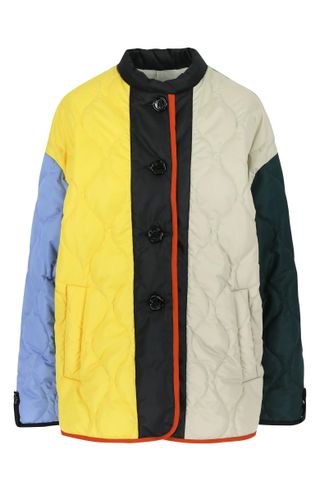 Meryll Rogge + Colorblock Quilted Jacket