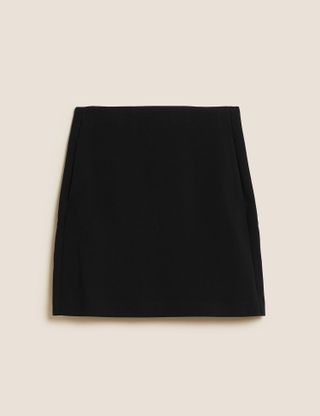 M&S + Crepe Mini A-Line Skirt