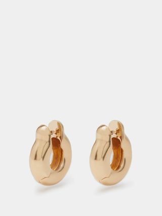 Annika Inez + Ample 14kt Gold-Filled Hoop Earrings