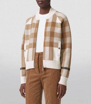 Burberry + Check Bomber Jacket