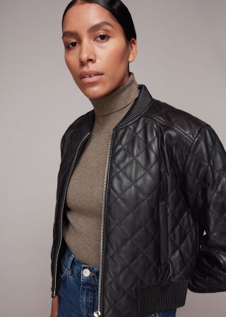 Whistles + Alora Quilted Bomber