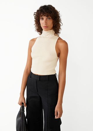 & Other Stories + Sleeveless Knit Crop Top
