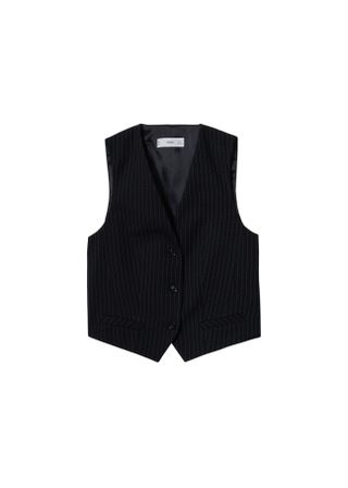 Mango + Pinstripe Suit Waistcoat