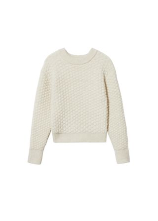Mango + Textured Wool-Blend Sweater