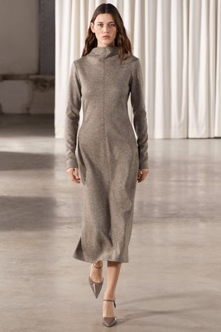 Zara + ZW Collection Wool Blend Dress