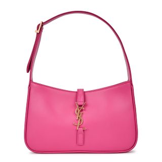 Saint Laurent + Le 5 À 7 Pink Leather Shoulder Bag