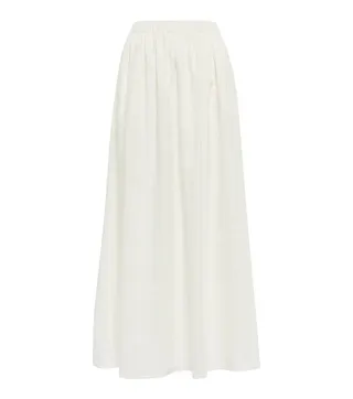 SIR + High-Rise Linen Maxi Skirt