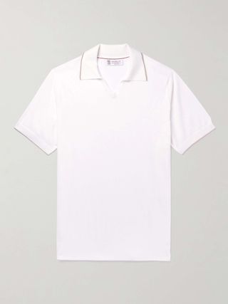 Brunello Cucinelli + Cotton Polo Shirt