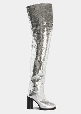 Isabel Marant + Lurna Metallic Over-The-Knee Boots
