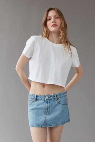 Urban Outfitters + Oopsies Denim Micro Mini Skirt