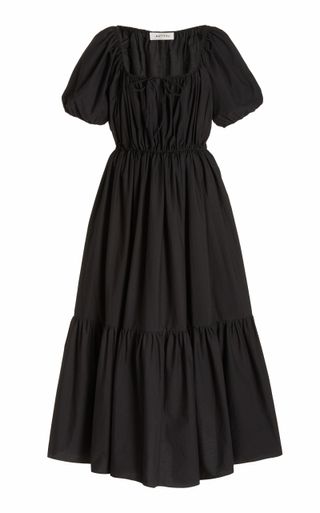 Matteau + Drawcord Cotton Midi Dress