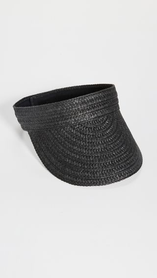 Madewell + Packable Wide Braid Roll Up Straw Visor