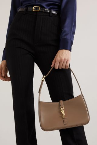 Saint Laurent + Le 5 À 7 Leather Shoulder Bag