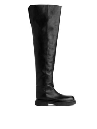 Arket + Leather Over-The-Knee Boots