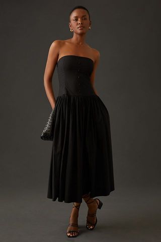 Love the Label + Corseted Strapless Dress