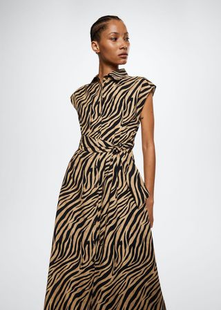 Mango + Animal Print Dress