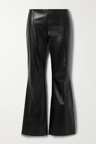 The Row + Beck Leather Flared Pants