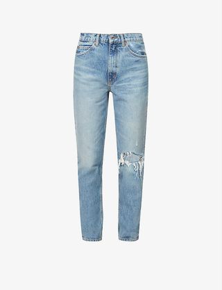 RE/DONE + '70s Straight-Leg Mid-Rise Organic-Cotton Denim Jeans