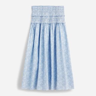 J.Crew + Smocked-Waist Skirt in Liberty Jacqueline’s Blossom Fabric
