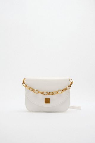 Zara + Leather Crossbody Bag