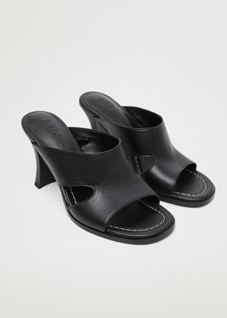 Mango + Heel Leather Sandals