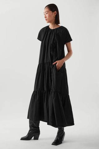 COS + Tiered A-Line Maxi Dress