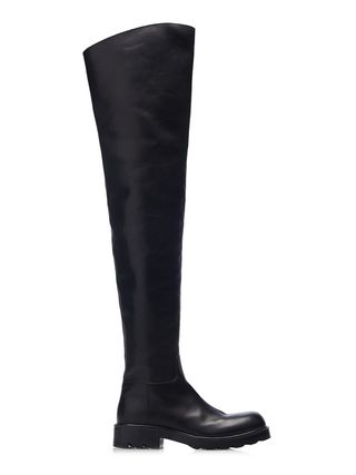 Bottega Veneta + Leather Over-the-Knee Boots