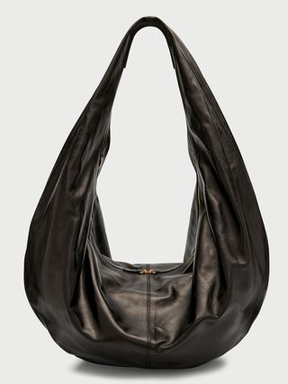 Khaite + Olivia Large Leather Hobo Bag