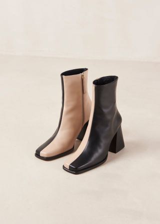 Alohas + South Bicolor Heeled Ankle Boots