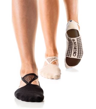 Arebesk + Muse Assorted 2-Pack No-Slip Closed Toe Socks