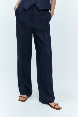 Zara + Menswear Style Linen Pants