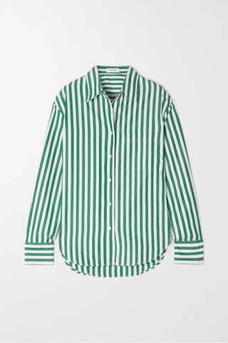Frankie Shop + Lui Striped Poplin Shirt