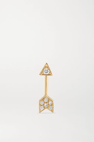 Maria Tash + Arrow 18-Karat Gold Diamond Earring